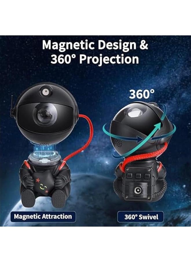 HOOKOR Star Projector Galaxy Night Light, Astronaut Space Projector, Starry Nebula Ceiling LED Lamp with Remote, Kids Room Decor Aesthetic, Gifts for , Birthdays, Valentine's Day (Black)  - Image 5
