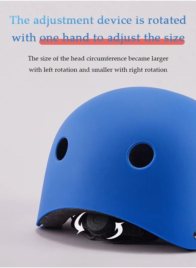 DUNISO 7 Pcs Kids Protective Gear Set, Kids Helmet Knee Elbow Pads Wrist Guard Sport Protective Gear Adjustable Scooter Skateboard Roller Bike Skate Cycling Safety Set(blue)  - Image 5