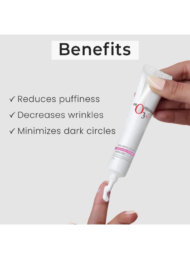 O3+ Eye Circle Cream - Brightening & Whitening for Dark Circles, 15g & O3+ Brightening and Whitening Face Wash, 50g Combo - Image 3