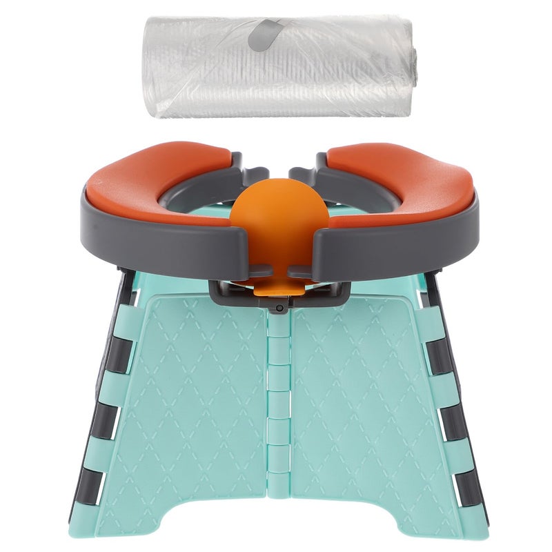 Foldable Portable Travel Toilet with Cleaning Bags Compact for Outdoor Camping Car Use - Image 2