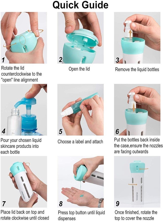 LABROS 4 in 1 Travel Dispenser Cosmetic Travel Containers Bottle Set Leak Proof Travel Size 200 Ml - Image 5