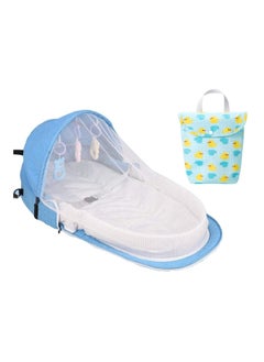 Star Babies Multi-Function Portable Baby Bed with Mosquito Net with Small Diaper Bag FREE