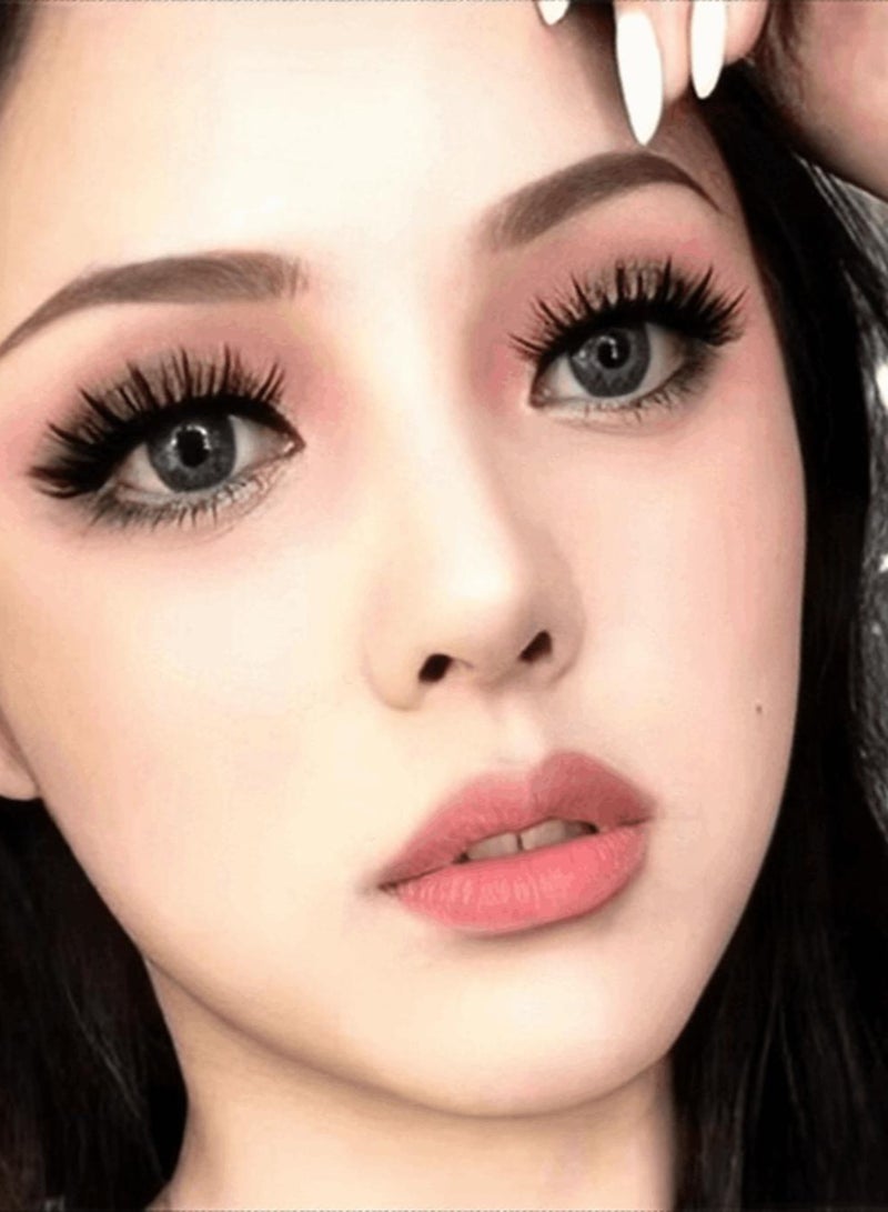 Natural False Eyelashes Wispy Cat Eye Lashes Reusable Self-Adhesive Eyelashes Fluffy Pack 3D Strip Short Volume Fake Eyelashes 10 Pack Special