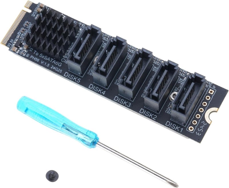 Upgrades PH56 to 5Port Expansion Card Multipliers Card from Single Interfaces for Large Capacity Need Speed Data Transfer - Image 1