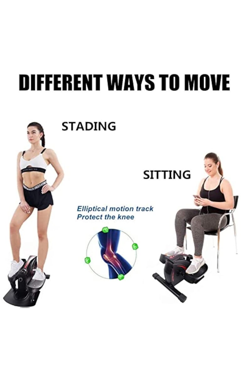 عربست أجهزة الخطوات للتمرين، أجهزة خطوات السلالم مع أشرطة المقاومة، أجهزة خطوات صغيرة، أجهزة خطوات اللياقة البدنية الهيدروليكية، جهاز تمارين القدم والساق المحمول - Image 3