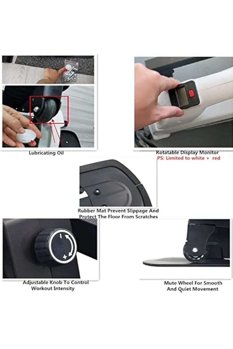 عربست أجهزة الخطوات للتمرين، أجهزة خطوات السلالم مع أشرطة المقاومة، أجهزة خطوات صغيرة، أجهزة خطوات اللياقة البدنية الهيدروليكية، جهاز تمارين القدم والساق المحمول - Image 2