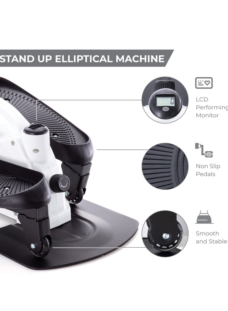 عربست أجهزة الخطوات للتمرين، أجهزة خطوات السلالم مع أشرطة المقاومة، أجهزة خطوات صغيرة، أجهزة خطوات اللياقة البدنية الهيدروليكية، جهاز تمارين القدم والساق المحمول - Image 5