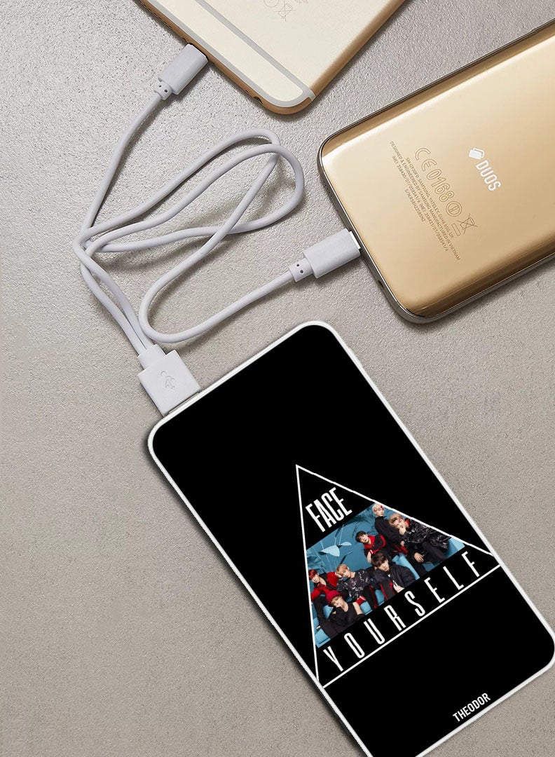 Theodor 10,000 mAh Super Fast Charging Ultra Compact Power Bank with Quick Charge & Power Delivery, Portable Charger For iPhone and Android Face yourself - Image 2