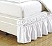 Linen Plus Elastic Bed Skirt 14" Drop Easy On/Easy Off Dust Ruffled Solid New (White, Queen-King) - Image 2