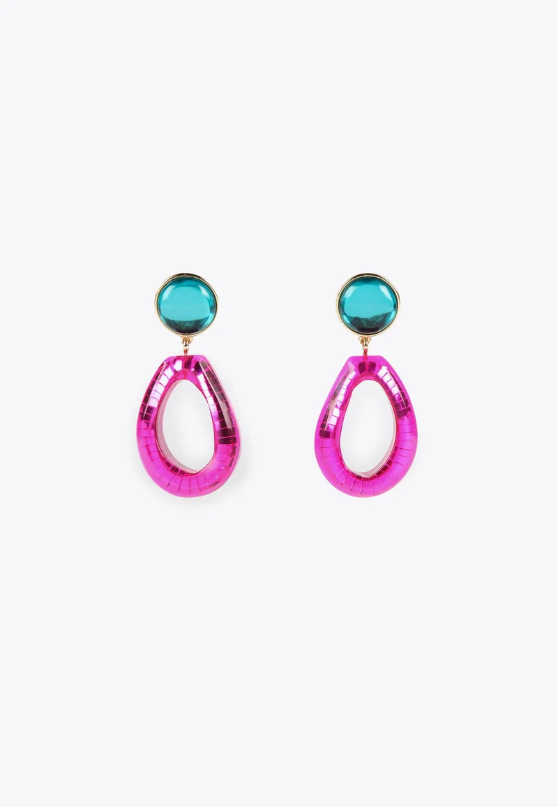 Lola Casademunt Colourful two-piece earrings 022 U
