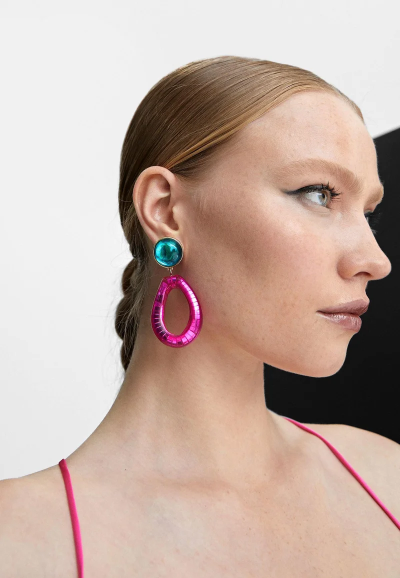 Lola Casademunt Colourful two-piece earrings 022 U