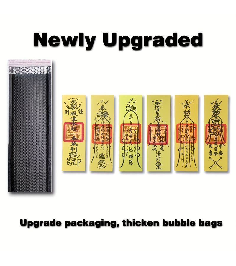 Set Of 6 Traditional Chinese Amulets For Prosperity Luck Peace - Image 2