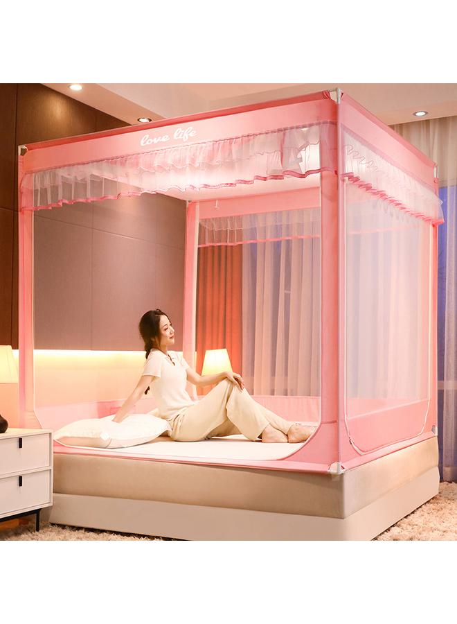 Bluejw Summer Three-door Children's Anti-fall Sitting Bed Mosquito Net Student Dormitory Home Mother And Child Bracket Zipper Mosquito Net Wholesale - Image 1