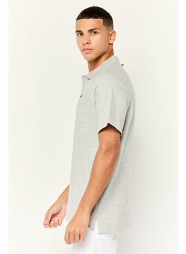 Nordland Men Regular Fit Short Sleeve Brand Polo Shirt, Light Grey  - Image 4