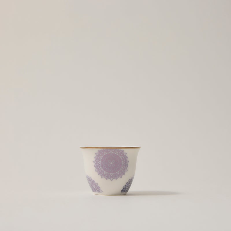 La Mesa white porcelain and glass tea and coffee cups set 18 pcs - Image 4