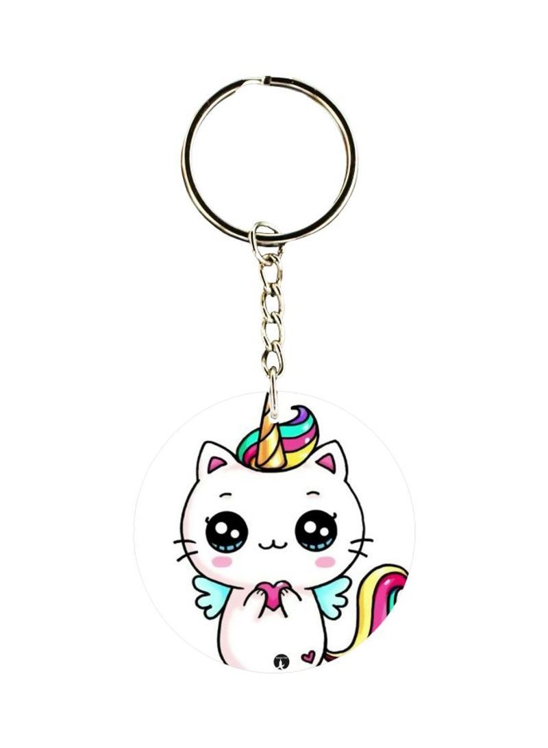RKN Cat Printed Keychain