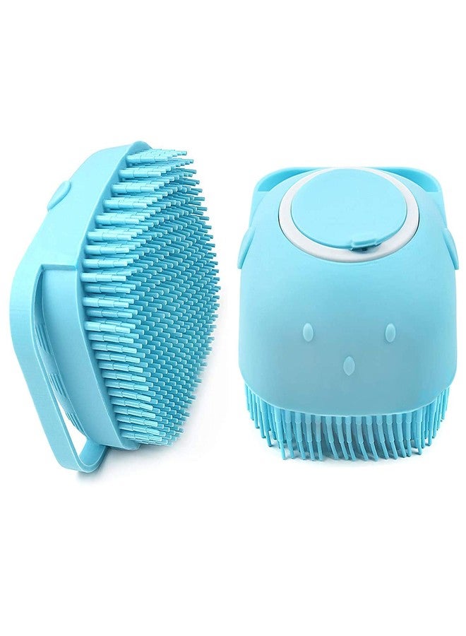 Easymart 2 Pcs Combo Silicone Soft Cleaning Body | Bath Brush With Shampoo Dispenser Plus Back Scrubber, Bath Brush Washer For Dead Skin Removal Gentle Massage Exfoliation For Kids Men And Women - Image 2
