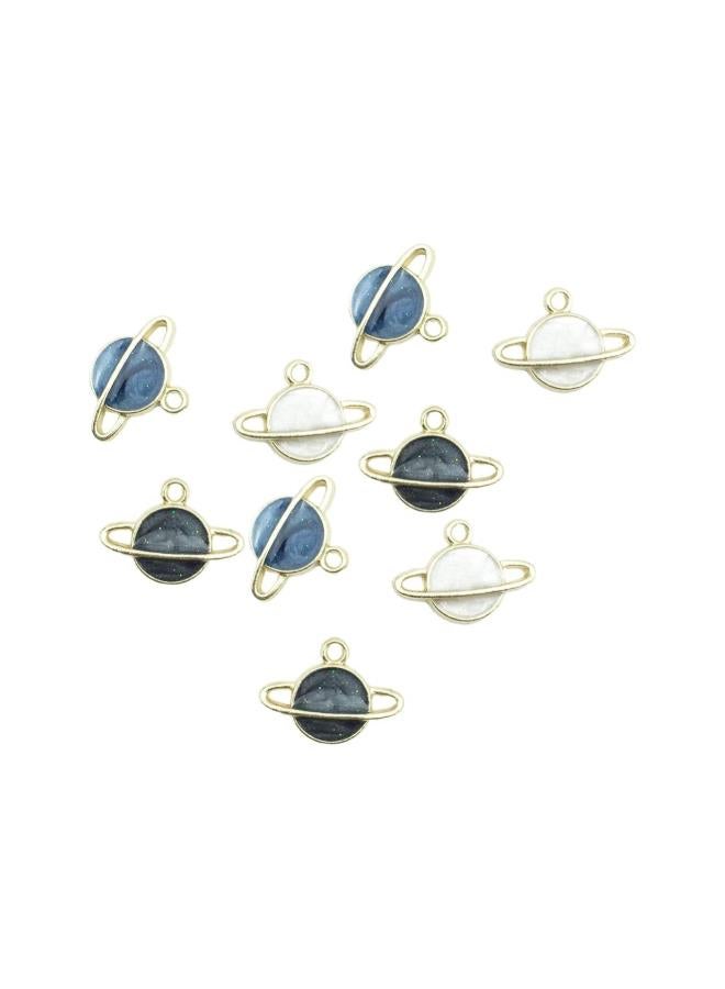 klarako 30pcs Planet Pendant Charms Planet Enamel Charms DIY Jewelry Craft Making Accessoies for Necklace Bracelet Earrings (Blue Black White)  - Image 1