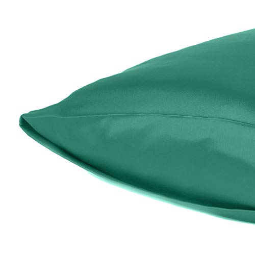 Oussum Satin Pillow Cover Pillowcase Soft and Comfortable Silky for Hair and Skin HomeDecor 1 Piece (Bayberry Green, Regular Size, 18X27 INCHES) - Image 4