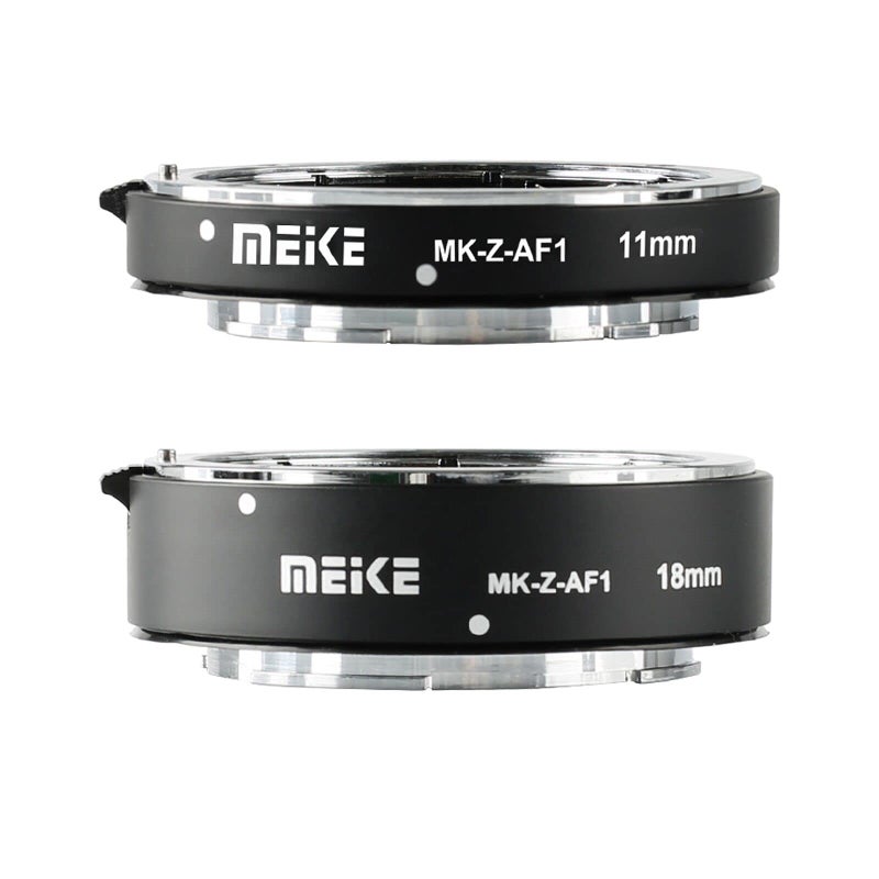 MEKE MK-Z-AF1 11mm 18mm Full Frame Macro Metal AF Auto Focus Extension Tube Adapter Ring Kit Compatible with Nikon Z Series Cameras Z5 Z6 Z7 Z50 Z6II Z7II - Image 1