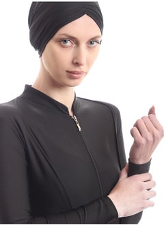 Puritopia Just Black Elegant Burkini For Swimming  - Image 5