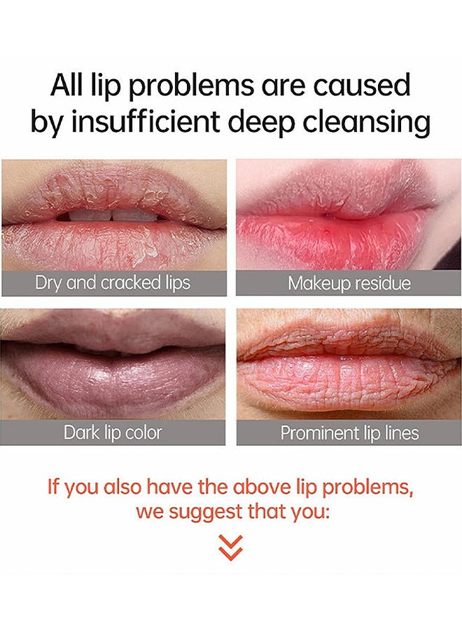 She Loves Orange Bubble Lip Scrub For Women Girl, Apply Evenly And Thinly During The Day, Lip Care Gift For Repairs Dry Chapped And Peeling Lips, Suitable For Use Before Makeup, Create Moist And Elastic Lips - Image 4