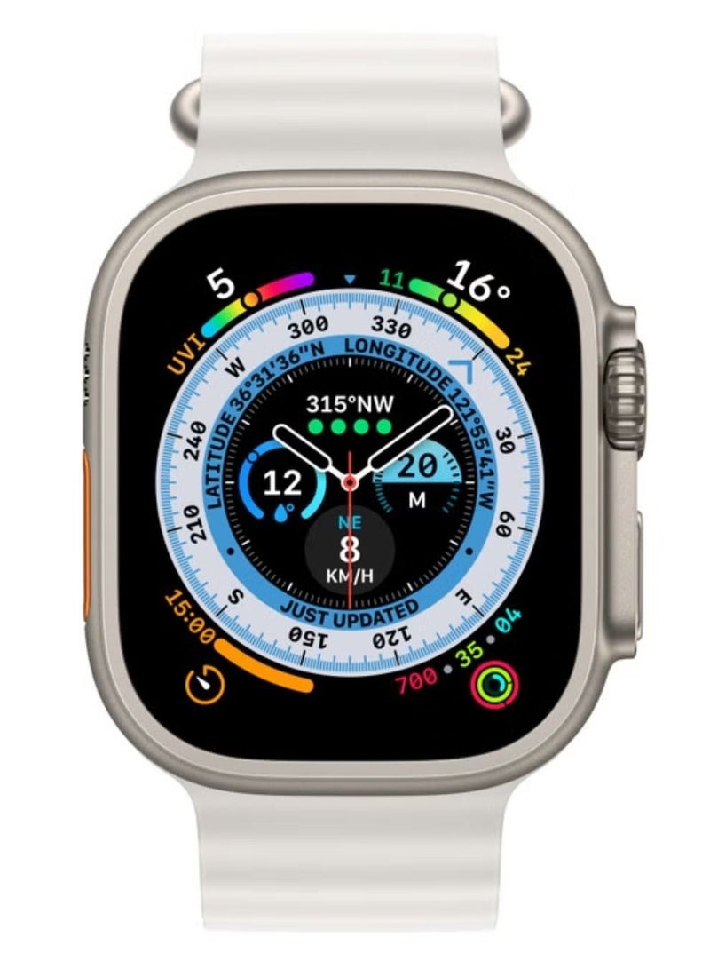 vesus Pack of 2 silicone ocean smartwatch Band Strap Compatible for Watch ultra 49mm - Image 3