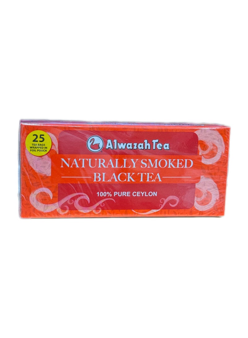 Alwazah Tea NATURALLY SMOKED BLACK TEA 25 TEA BAGS