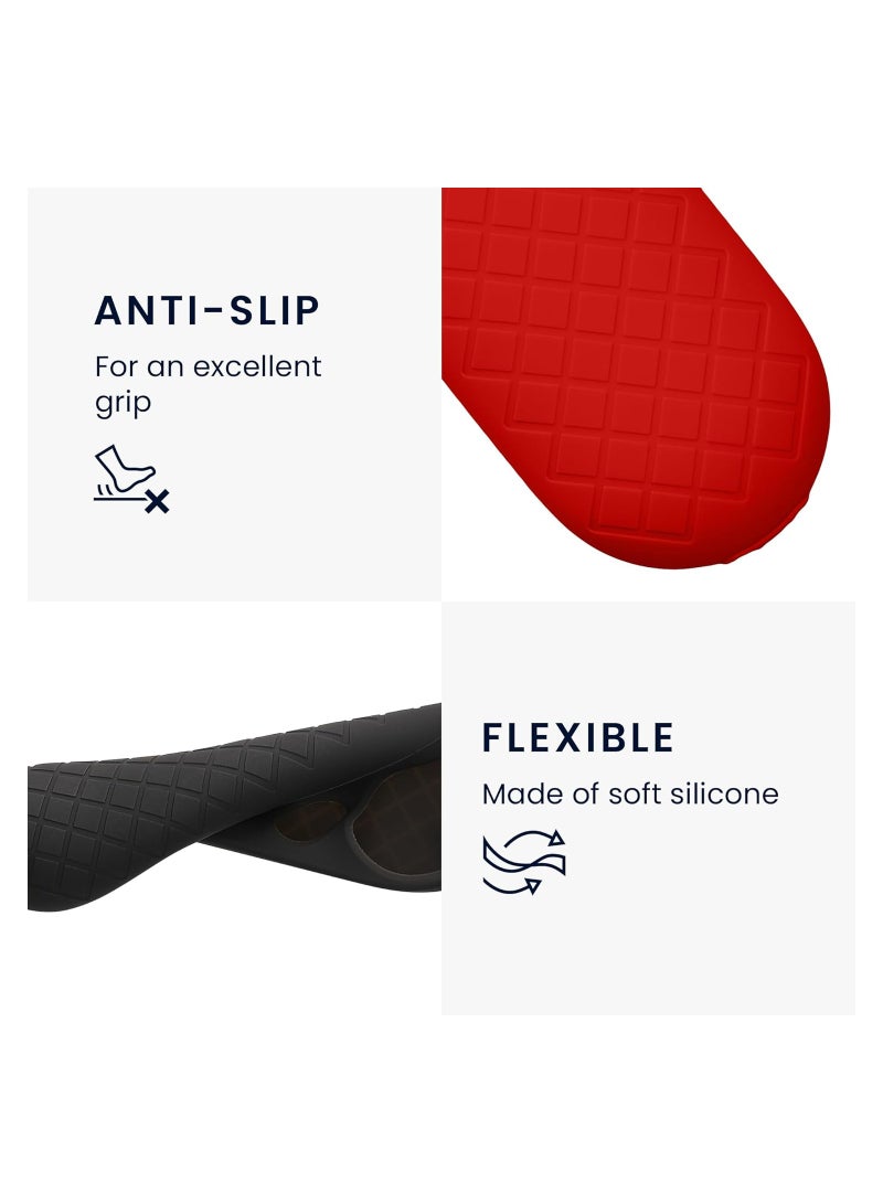 SYOSI Remote Cover Set, Compatible with Google Chromecast 2020 4K (not for New-Generation) Remote and Device Case 2 Piece Set, for 2020 Chromecast Voice Remote, Shockproof Washable Cover (Red) - Image 2