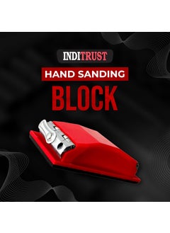 Inditrust Inditrust Plastic Hand Sanding Block with Clip on Fitting Sanding Block Sander Pad for Wood Glasses Car Furniture Finishing Sanding Sheets Holder Clamp 1 Pc  - Image 3