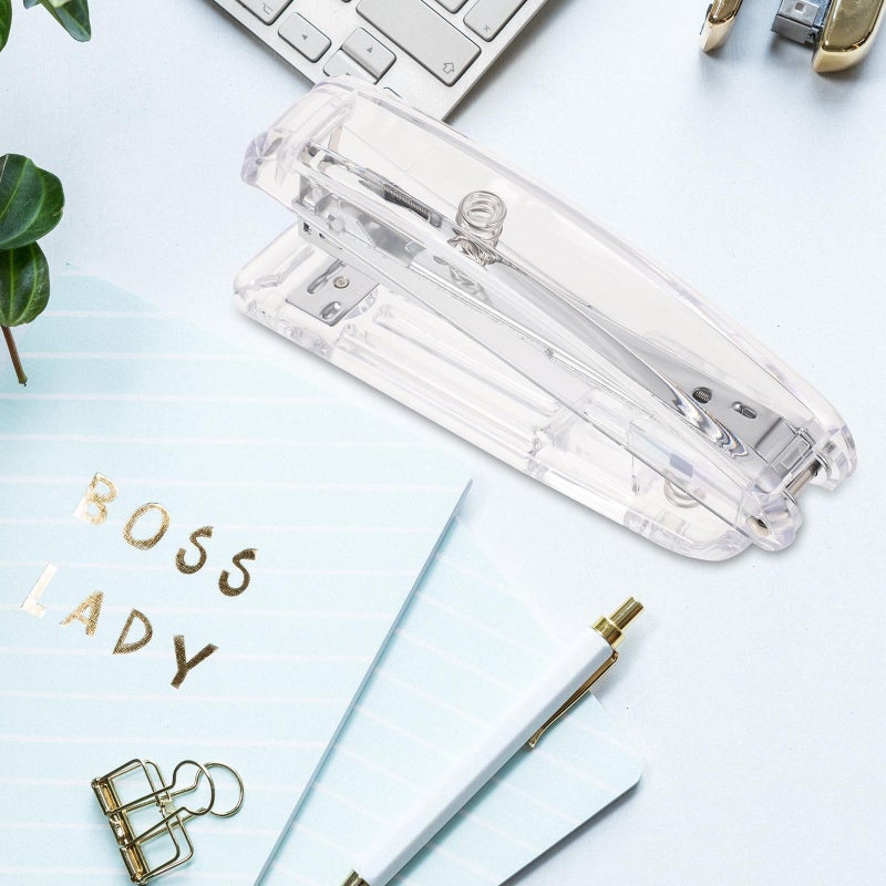 Silver Manual Stapler For Office And School Desktop Book Binding Lightweight Tool - Image 5