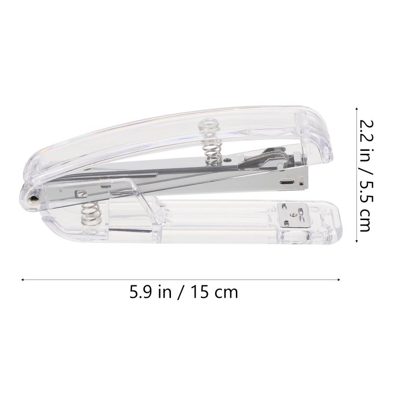 Silver Manual Stapler For Office And School Desktop Book Binding Lightweight Tool - Image 3