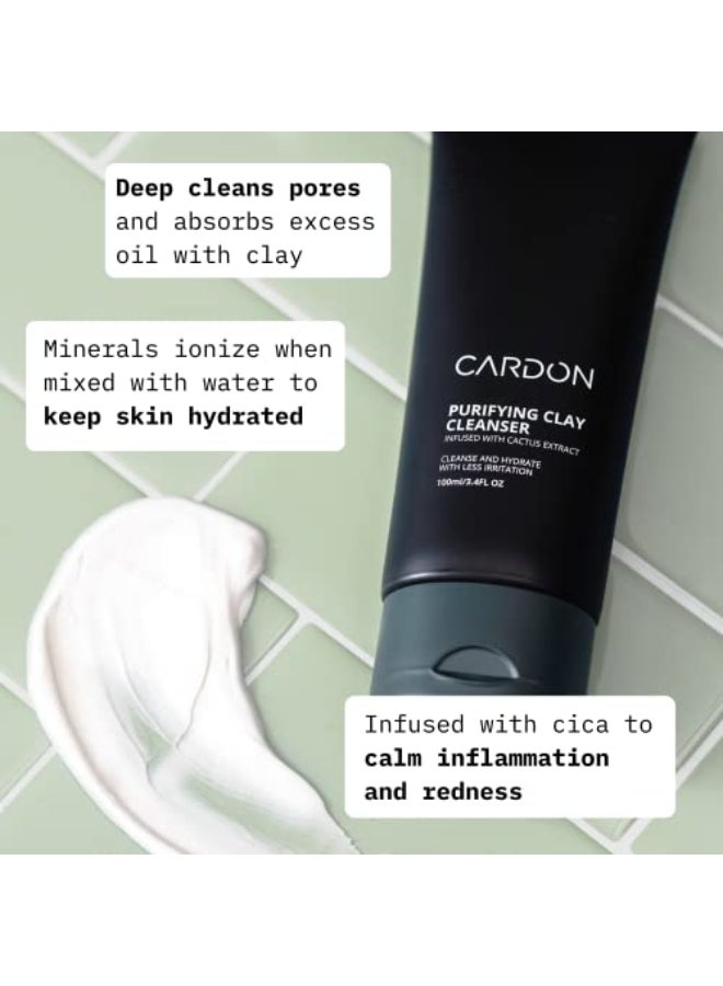 Cardon Mens Deep Pore Cleaning Clay Face Wash 4x Better Than Charcoal Oily AcneProne Skin Korean Premium Skin Care Remove Face Oil Dirt 3 CT - Image 4