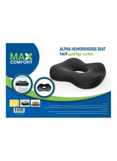 Max Comfort Hemorrhoid Alpha Memory Foam USA Hemorrhoid Seat Cushion, Modern Medical Seat Cushion, Black  - Image 3