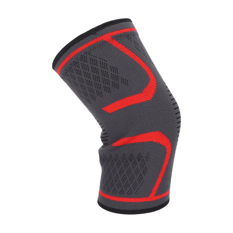 Sports Knee Compression Sleeve Brace Outdoor NonSlip Breathable Knee Support Brace(L ) - Image 4