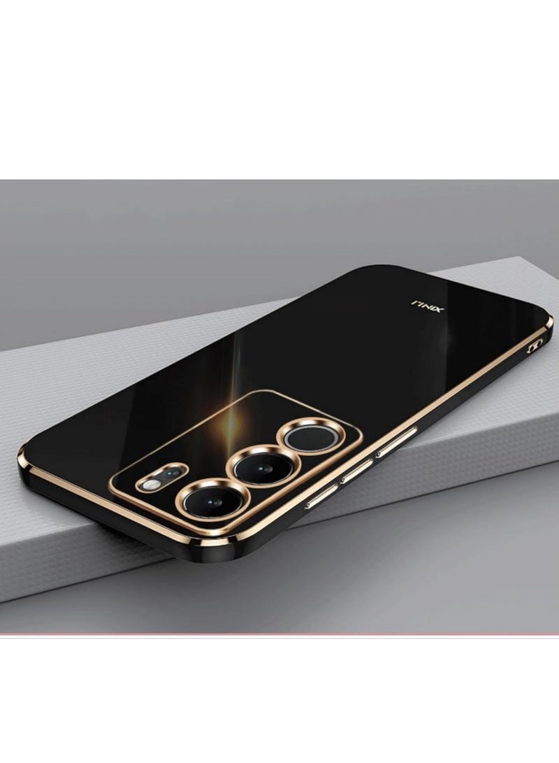 VKL Case Compatible with VIVO V29 5G, Soft TPU Material Cover, Bright Surface Phone Case, No Yellowing, No Fading - black - Image 2