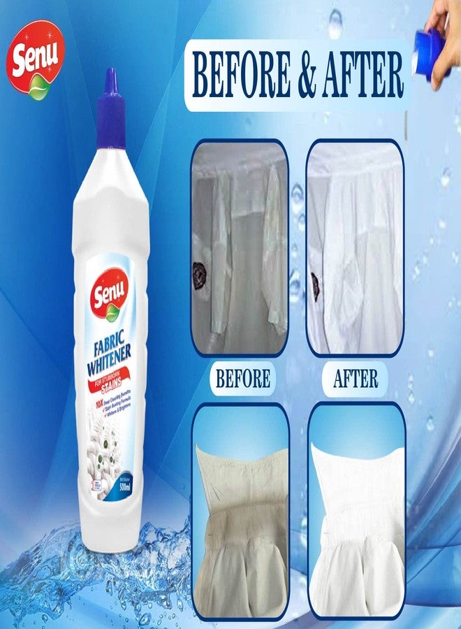 Senu Fabric Whitner/Cloth Whitener for White Clothes For Stubborn Stains Cleaner Whitener Liquid Detergent Each Bottle 500 ml (Pack of 3) - Image 3