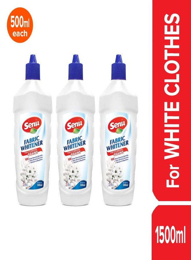 Senu Fabric Whitner/Cloth Whitener for White Clothes For Stubborn Stains Cleaner Whitener Liquid Detergent Each Bottle 500 ml (Pack of 3) - Image 2