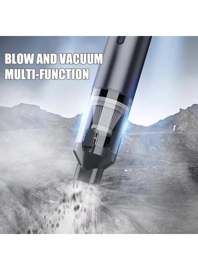 Compact Vacuum  Blower, Cordless Car Vacuum Cleaner with Enhanced Dual Power, Multifunctional Blowing and Suction, Multi Nozzle Kit for Cars  Home Cleaning - Image 5