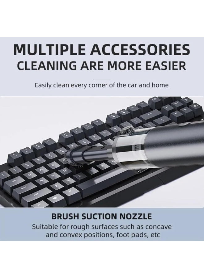 Compact Vacuum  Blower, Cordless Car Vacuum Cleaner with Enhanced Dual Power, Multifunctional Blowing and Suction, Multi Nozzle Kit for Cars  Home Cleaning - Image 3