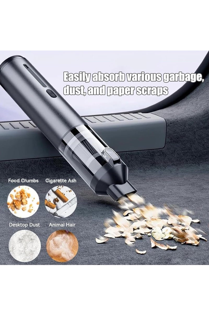 Compact Vacuum  Blower, Cordless Car Vacuum Cleaner with Enhanced Dual Power, Multifunctional Blowing and Suction, Multi Nozzle Kit for Cars  Home Cleaning - Image 2