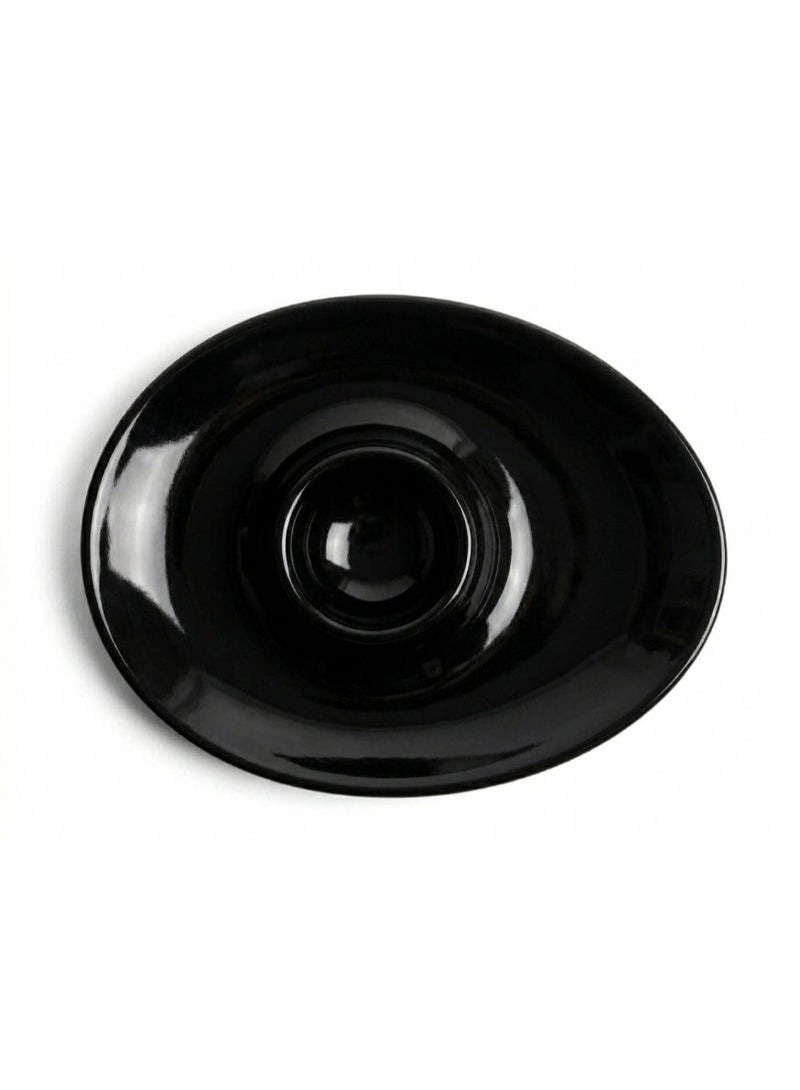 Ariane Fine Porcelain Dazzle Collection Egg Cup, 16cm, Black - Image 3