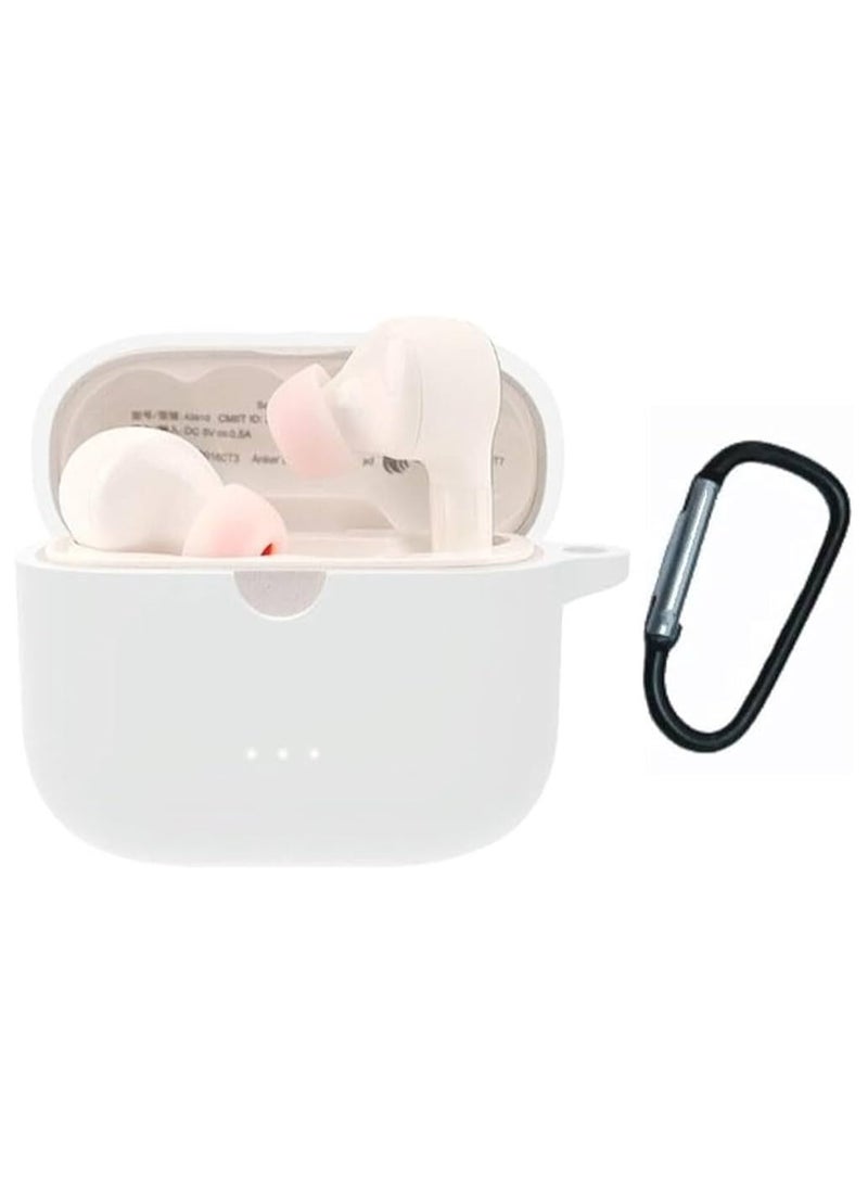 Earphone Protective Case Suitable For Anker Soundcore Air 2 Cover Shockproof Shell Washable Silicone Housing Anti Dust Sleeve Frame (White) 