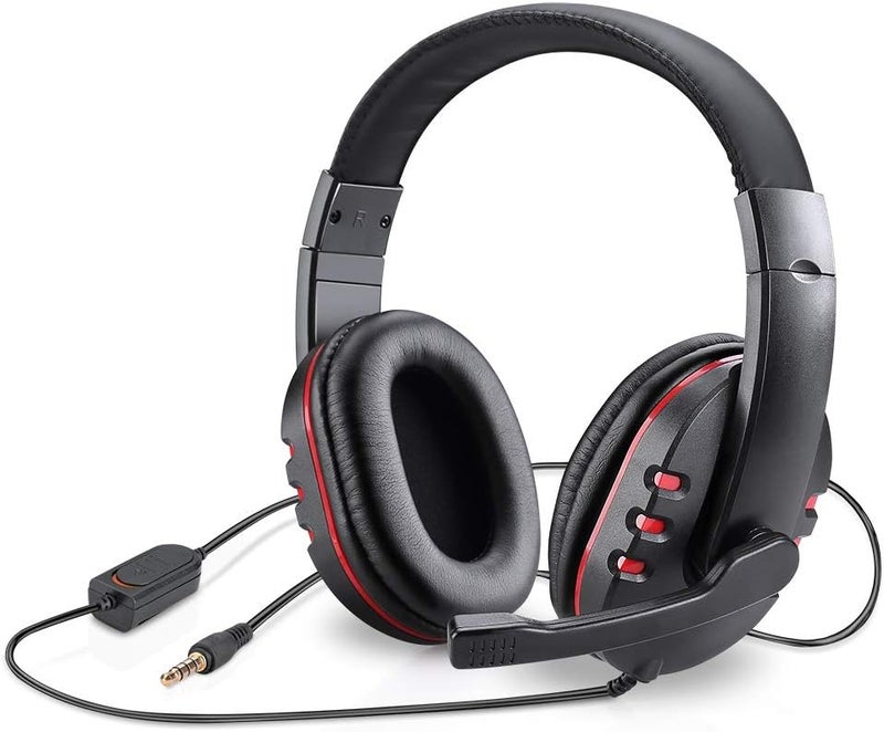 Picozon Gaming Headset Headphone - Mic for PS5/PS4, Laptop, Mobile w/ 3.5mm Plug - Image 1