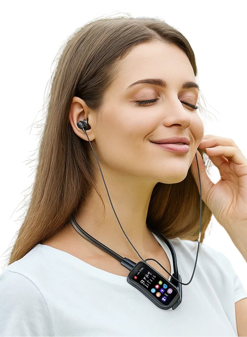 JBQ Magnetic Wireless Neckband Headset with Display, Bluetooth 5.3 Earphones for Singing, Karaoke, Recording, Vlogging, Noise Cancelling, Long Battery Life - Image 3