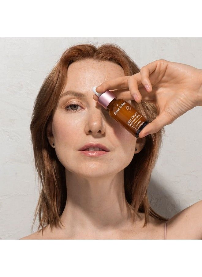 Fleur & Bee - Hydrating And Anti Aging Face Serum With Natural 100% Vegan Ingredients : Hyaluronic Acid Serum For Sensitive And Dry Skin : Just Dew It By Fleur & Bee 1 Fl Oz - Image 1