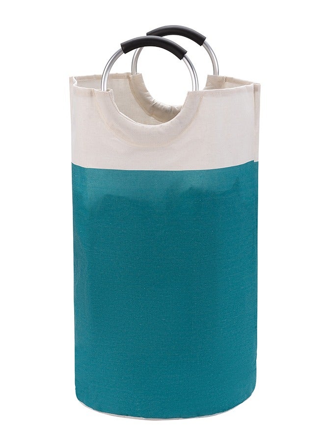 LAWAZIM Waterproof Laundry Basket with Foam Protected Aluminum Handles - Blue - 82L Collapsible, Large Capacity and Odor-Resistant Hamper with Durable Fabric - Ideal for Clothes and Wet Towels - Image 2