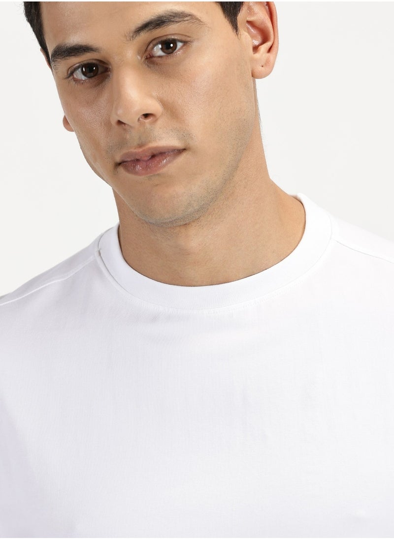Simple & Rare Stretchable Cotton T-Shirt - Drop Shoulder and Slightly Oversized Fit  - Image 5