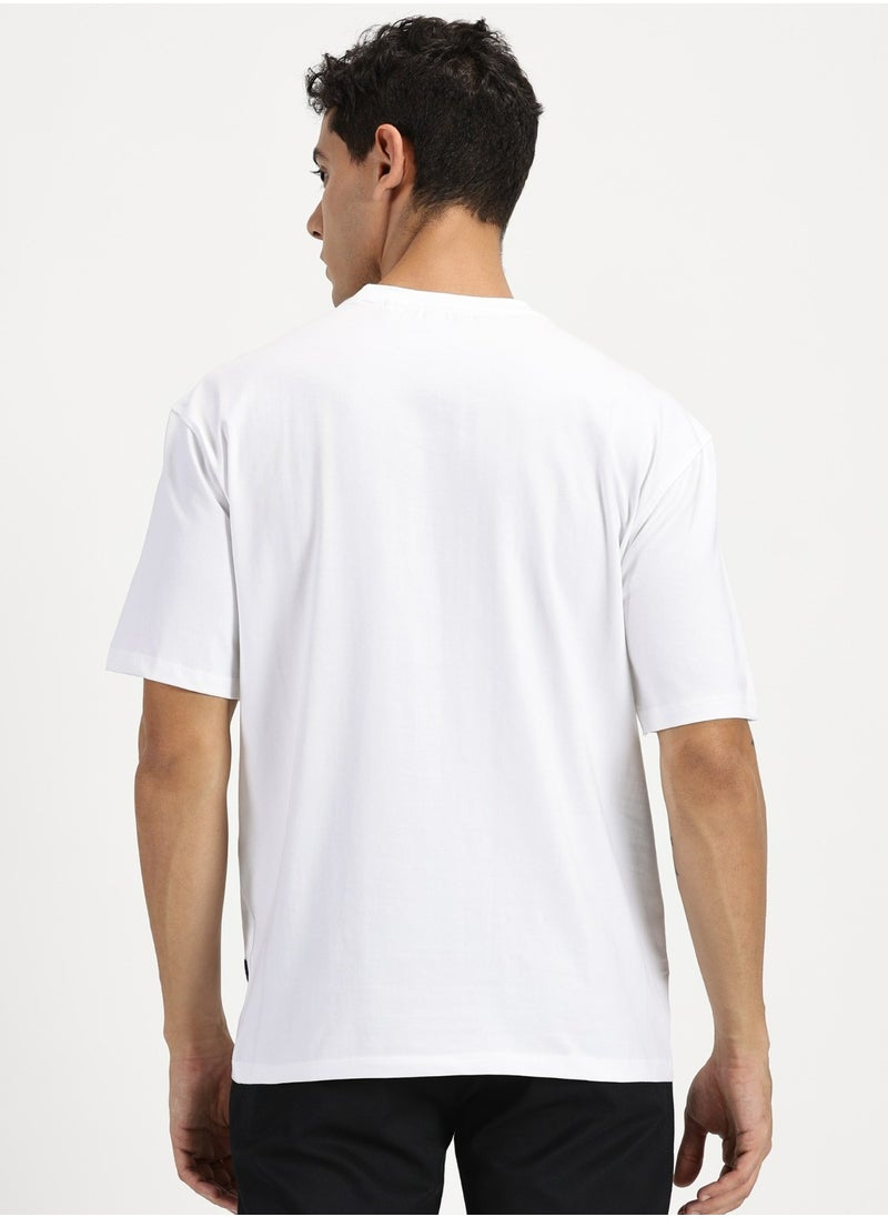 Simple & Rare Stretchable Cotton T-Shirt - Drop Shoulder and Slightly Oversized Fit  - Image 2