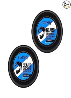 Gatsby Moustache & Beard Styling Wax - Strong Hold 25gm | Contains Natural Ingredients | Powered With Carnauba Wax For Day Long Hold | Non Sticky & Easy Wash Off | Strong Hold Beard Wax | Pack of 2